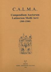 C.A.L.M.A. Compendium auctorum latinorum Medii Aevi (2017). Vol. 5\5: Henricus Riettmüller de Liechtstal. Hermannus Tornacensis abbas.
