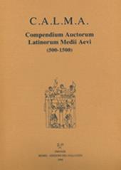 C.A.L.M.A. Compendium auctorum latinorum Medii Aevi. Vol. 6\3: Hrabanus Maurus. Hugo Physicus.