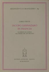 Iacopo Sannazaro in Francia. Scoperte di codici all'inizio del XVI secolo