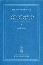 Niccolò Tommaseo: popolo e nazioni. Italiani, corsi, greci, illirici