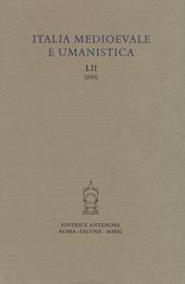 Italia medioevale e umanistica. Vol. 52