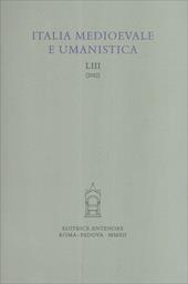 Italia medioevale e umanistica. Vol. 53