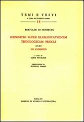 Expositio super elementationem theologicam Procli 184-211. De animabus