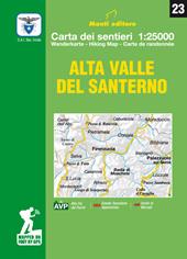 Alta valle del Santerno. Comune di Firenzuola. Carta dei sentieri 1:25.000. Ediz. italiana, inglese, francese e tedesca