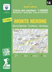 Monte Nerone. Apecchio, Mercatello sul Metauro, Piobbico, Pianello 1:25.000