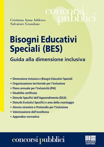 Bisogni educativi speciali (BES) - Cristiana Anna Addesso, Salvatore Grandone - Libro Maggioli Editore 2015, Concorsi pubblici | Libraccio.it