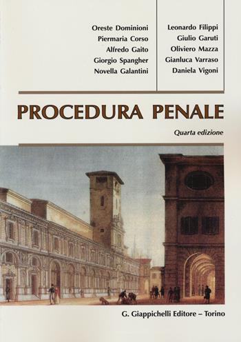 Procedura penale  - Libro Giappichelli 2015 | Libraccio.it
