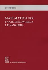 Matematica per l'analisi economica e finanziaria