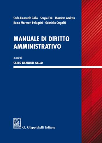 Manuale di diritto amministrativo  - Libro Giappichelli 2020 | Libraccio.it