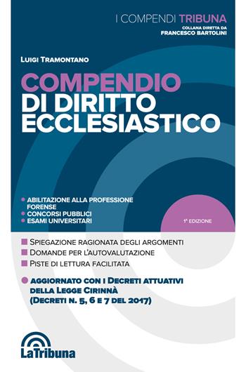 Compendio di diritto ecclesiastico - Luigi Tramontano - Libro La Tribuna 2017, I compendi | Libraccio.it