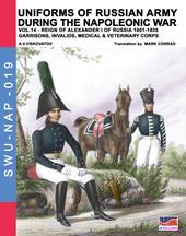 Uniforms of Russian army during the Napoleonic war. Vol. 14: Reign of Alexander I of Russia (1801-1825). Garrisons, invalids, medical and veterinery corps.
