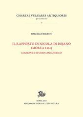 Rapporto di Nicola Di Bojano (Morea 1361). Edizione e studio linguistico