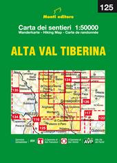 Alta Val Tiberina. Carta dei sentieri 1:50.000. Ediz. multilingue