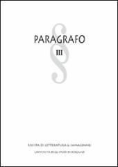 Paragrafo. Rivista di letteratura e immaginari (2007). Vol. 3