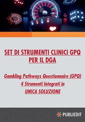 Set di strumenti clinici GPQ per il DGA. Gambling Pathways Questionnaire (GPQ). Con app. Con corso FAD. Con coupon webinar