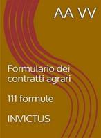 Formulario dei contratti agrari