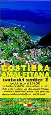 Mappa dei sentieri della costiera Amalfitana. Scala 1:10.000. Vol. 2: Da Maiori al Fiordo di Furore.