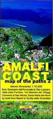 Map of the paths of the Amalfi coast. Scale 1:10.000. Vol. 2: From Maiori to Fiordo di Furore.
