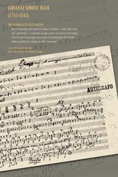 Giovanni Simone Mayr (1763-1845). Con CD-Audio