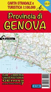 Provincia di Genova. Carta stradale e turistica. Sentieri