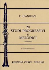 20 studi progressivi e melodici di media difficoltà per clarinetto. Spartito