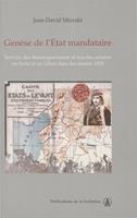   Genèse de l’État mandataire