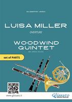   Luisa Miller. Overture. Woodwind Quintet (Parts). Parti