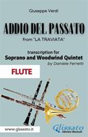 Addio del passato. La Traviata. Act 3. Soprano & woodwind quintet. Flute-Flauto