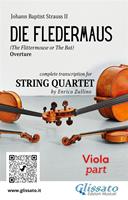 Viola part of "Die Fledermaus" for String Quartet