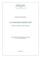   La categoria dei relativi. Dottrina di Aristotele e critica di Plotino