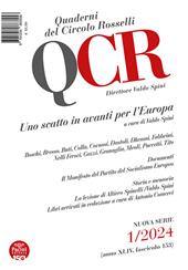 QCR. Quaderni del Circolo Rosselli (2024). Vol. 1: Uno scatto in avanti per l'Europa
