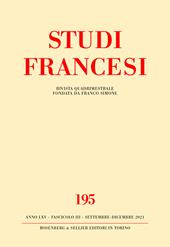 Studi francesi. Ediz. italiana e francese. Vol. 195: Christine de Pizan en 2021: traditions, filiations, genèse et diffusion des textes.