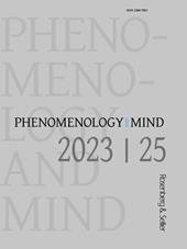 Phenomenology and mind (2023). Vol. 25