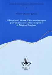Galloitalico di Nicosia e metalinguaggio popolare in una raccolta lessicografica di Antonino Campione