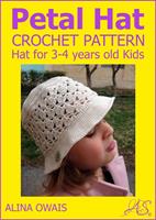   Petal Hat Crochet Pattern for 3-4 years old kids