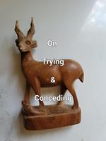   On Trying & Conceding