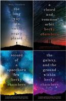 Wayfarers Series 4 Books Collection Set (The Long Way to a Small, Angry Planet, A Closed and Common Orbit, Record of a Spaceborn Few, The Galaxy, and the Ground Within)