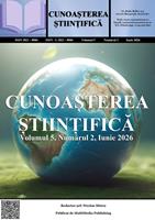   Cunoa?terea ?tiin?ifica, Volumul 5, Numarul 2, Iunie 2026
