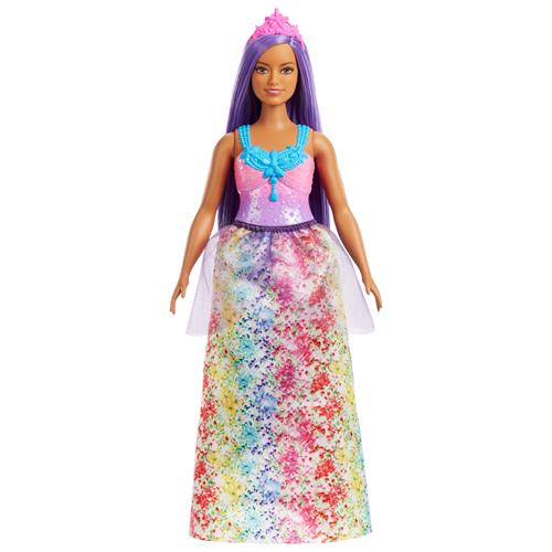 Barbie Dreamtopia, bambola principessa, capelli multicolore