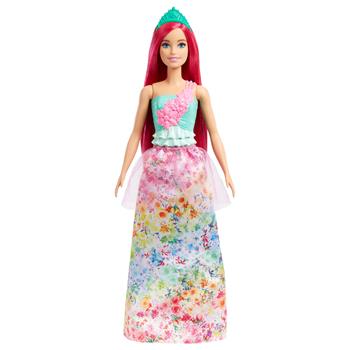 Barbie Dreamtopia Principessa, bambola con corpetto scintillante, gonna lunga con colori sfumati, dettagli floreali  Barbie 2022 | Libraccio.it