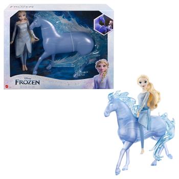 Disney Frozen - Elsa e Nokk, creatura acquatica a forma di cavallo, ispirati al film Disney Frozen 2  Mattel 2023 | Libraccio.it