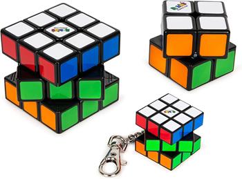 RUBIK'S Il Cubo, Family confezione regalo 3x3 + 2x2 + 3x3 portachiavi  Spin Master 2022 | Libraccio.it
