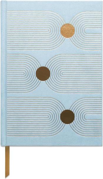 Taccuino rigido in suede - Blu - Punti ad arco  Designworks Ink 2024 | Libraccio.it