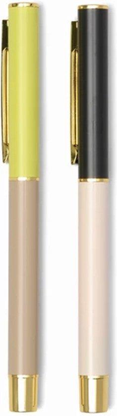 Penne a blocchi di colore - Bianco sporco e Talpa (Set di 2)  Designworks Ink 2024 | Libraccio.it