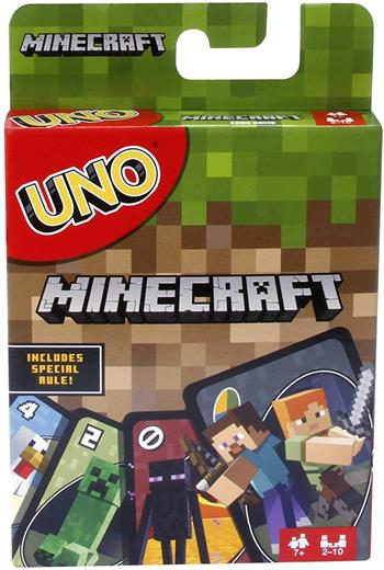 UNO - Gioco di Carte a tema Minecraft, per tutta la famiglia  Mattel Games 2022 | Libraccio.it