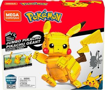 Mega Construx- Pokemon Pikachu Gigante da oltre 600 mattoncini, giocattolo da costruire per bambini 8+anni  Mattel 2022 | Libraccio.it