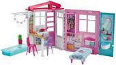 Barbie Casa Portatile Piccola con Piscina e Accessori, Giocattolo per Bambini 3+ Anni. Mattel (FXG54)