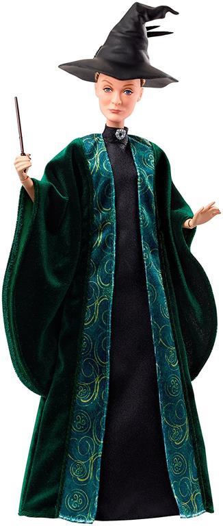 Harry Potter- Personaggio Professoressa McGranitt con Abiti, Cappello e  Macchetta,da Collezionare Mattel 2022