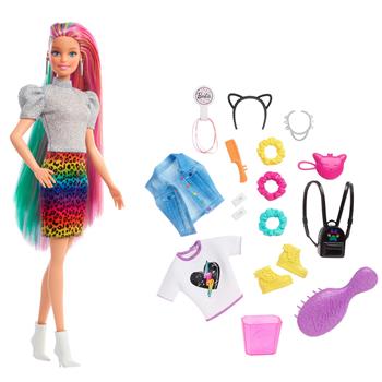 Barbie - Capelli Multicolor, bambola bionda con capelli con funzione cambia colore, include 16 accessori alla moda  Barbie 2022 | Libraccio.it