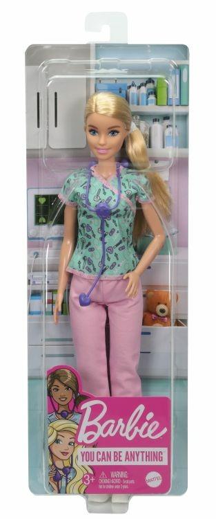 Barbie- Playset con Bambola Infermiera e tanti accessori, giocattolo per  bambini 3+anni
